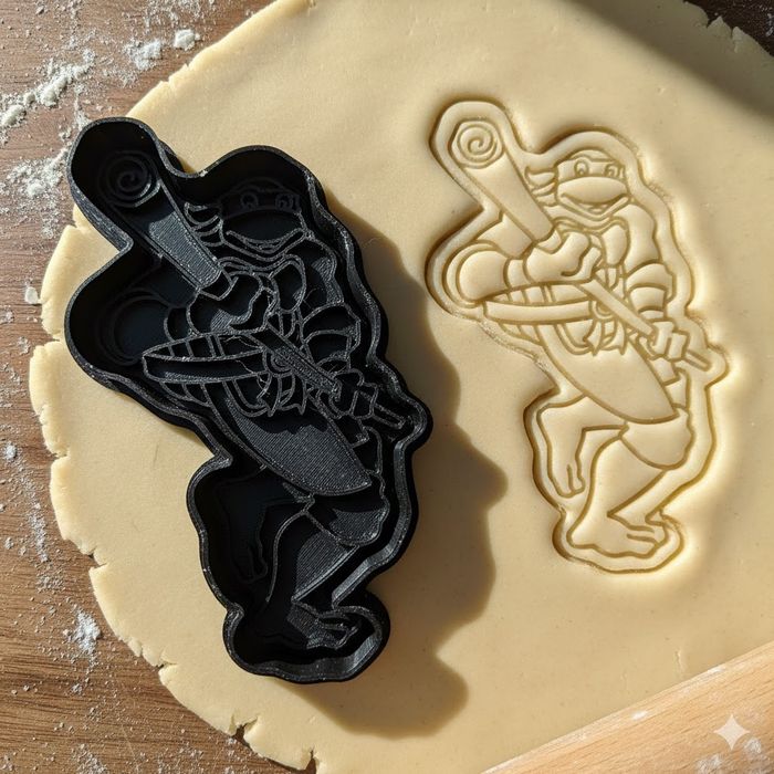 Emporte-pièce Tortue Ninja 8cm pour biscuits et pâtisserie créative