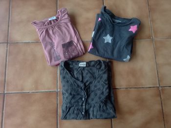 Lot de 3 t-shirt manche longue 