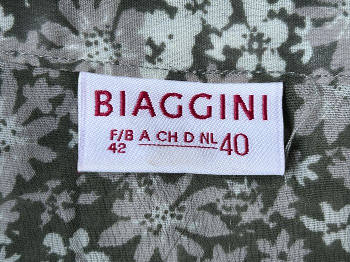 Chemisier vert à fleurs Biaggini - Taille 42 - photo numéro 5