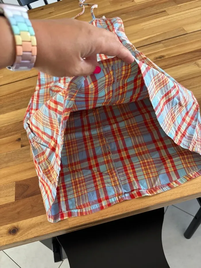 Robe dos nu effet madras - photo numéro 4