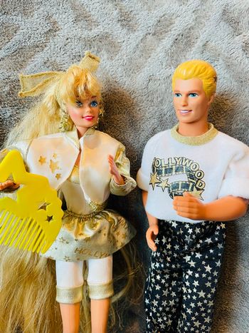 Couple barbie et ken Hollywood vintage