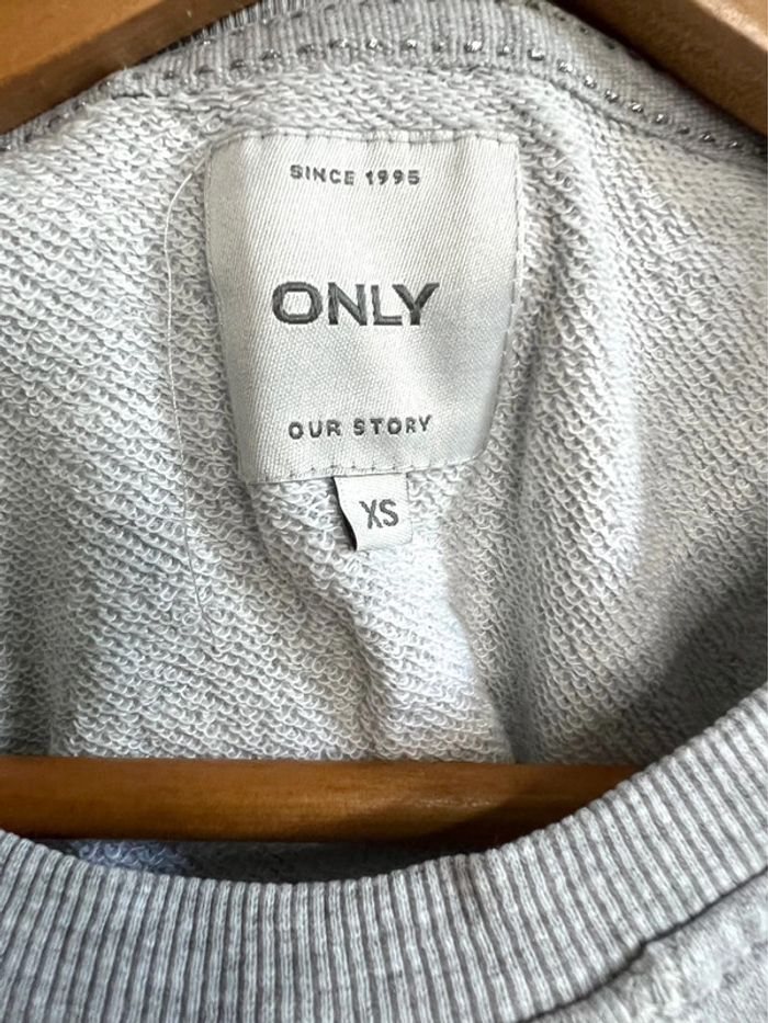 Sweat col rond Only gris clair - photo numéro 3