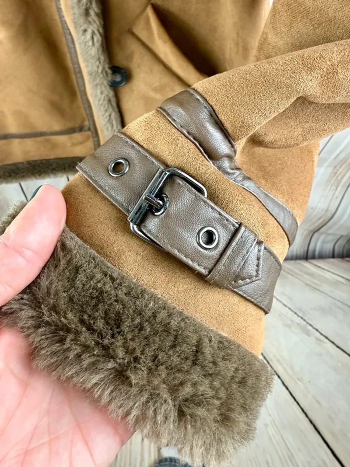 Blouson aviateur femme style mouton retourné Camaïeu L - photo numéro 3