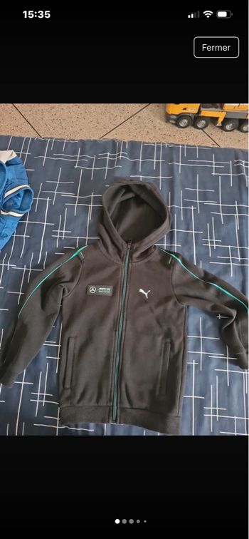 Sweat à capuche zippe puma AMG