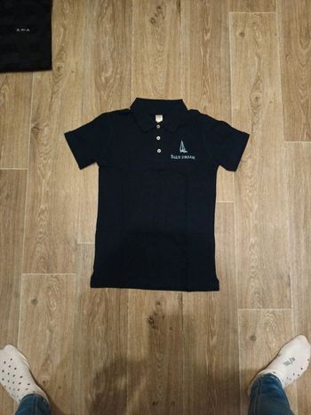Polo femme bleu marine