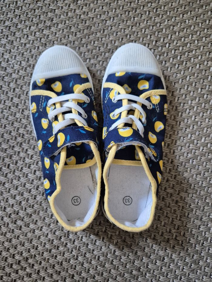 Tennis motifs citrons fille - taille 33 - photo numéro 4
