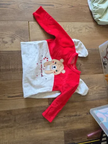 Pyjama Noël velours 18m