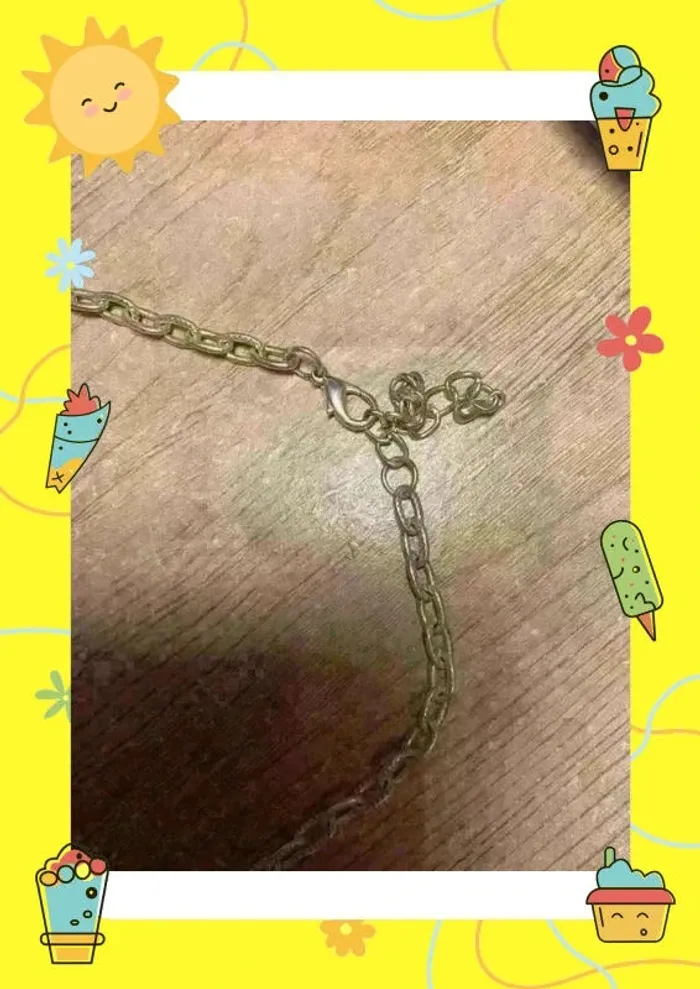 Collier argenté rond - photo numéro 4