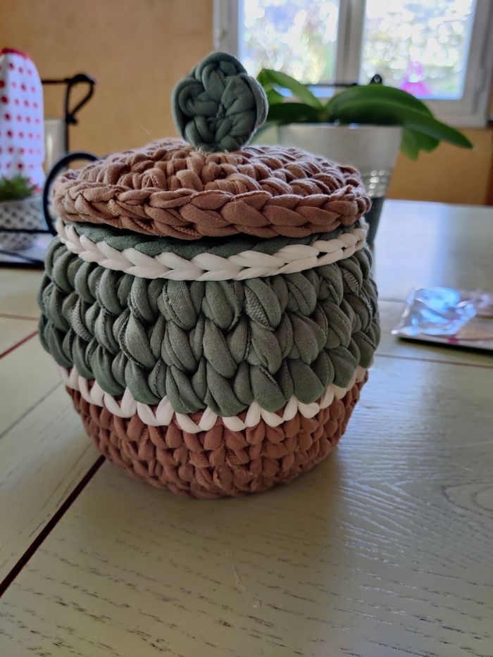 Pack de paniers de rangement en Trapilho pour bébé - photo numéro 2