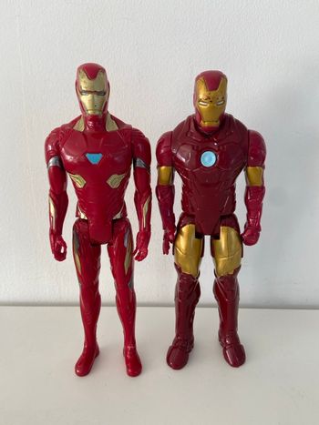 Lot 2 Figurines Iron Man Marvel Hasbro 2014- 2017- 30 cm