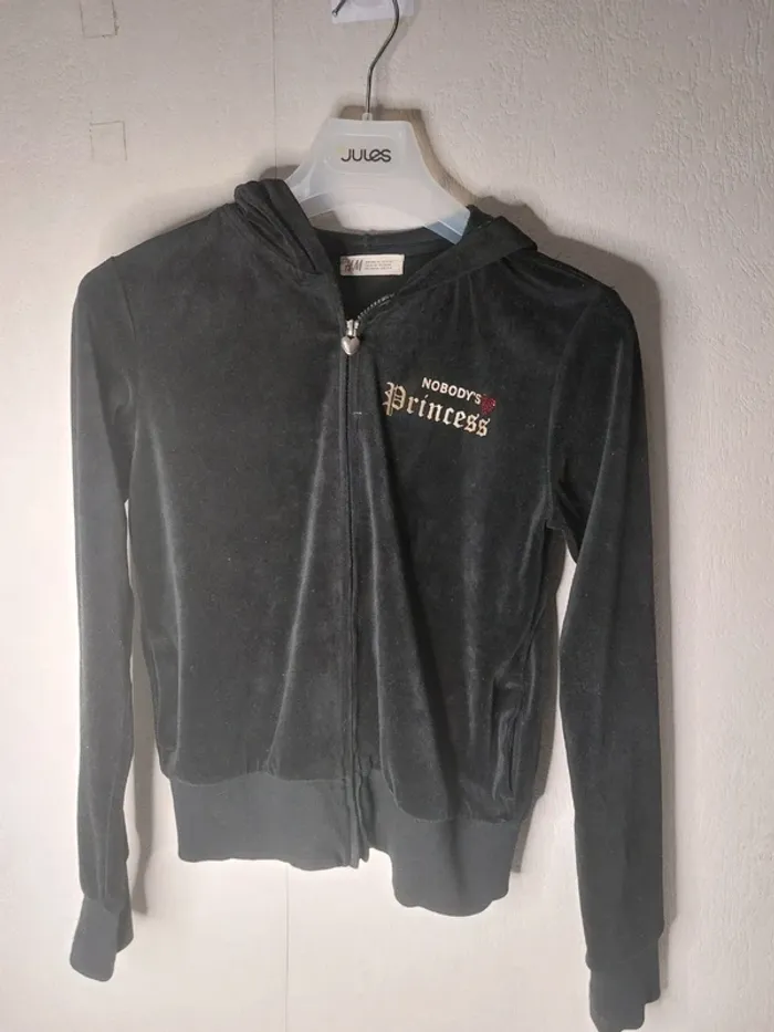 Veste noir avec capuche "H&M" - photo numéro 2