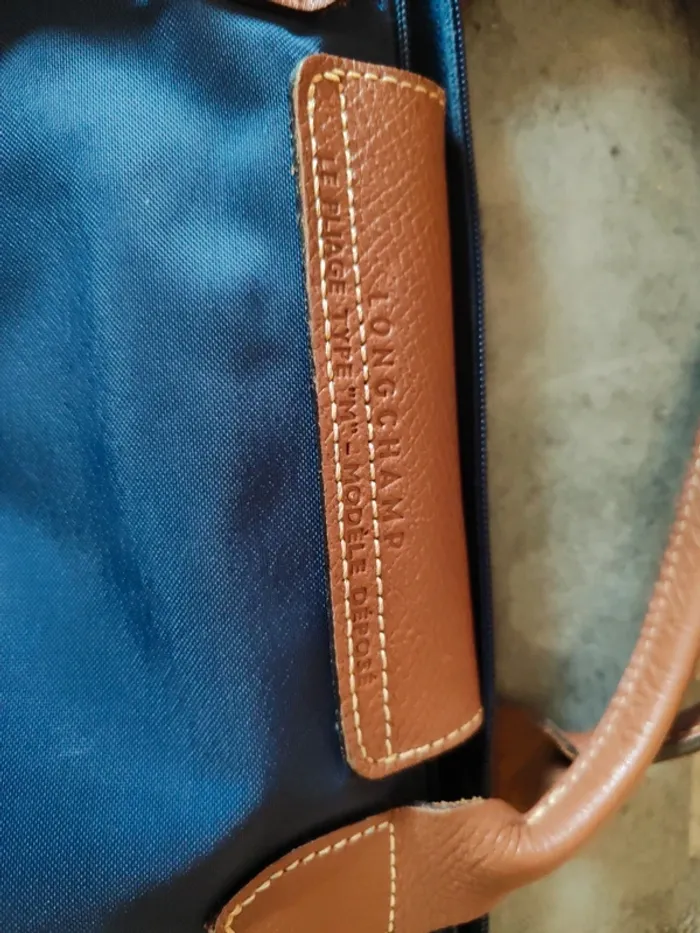 Sac longchamp type m bleu marine - photo numéro 4