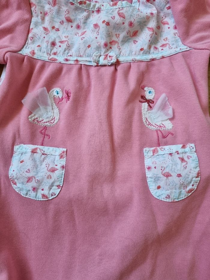 Grenouillère flamand rose - photo numéro 2