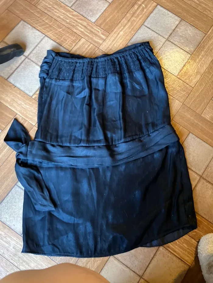 robe bustier bleu nuit à paillettes@ - photo numéro 7