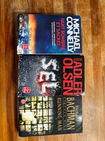 Lot de 3 livres policier, thriller