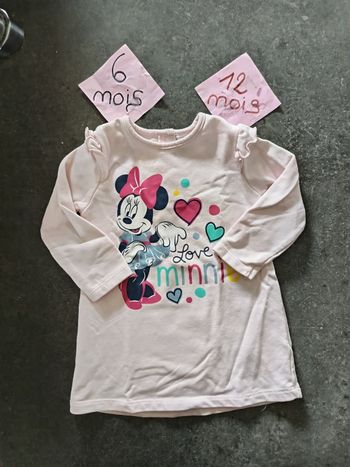 Robe sweat Minnie 6/12 mois 