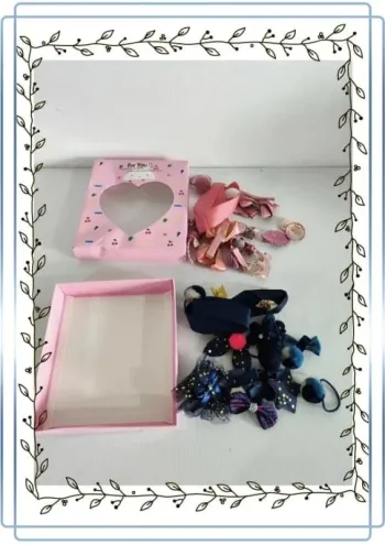 Lot de chouchou + barettes pour petite fille, neuf