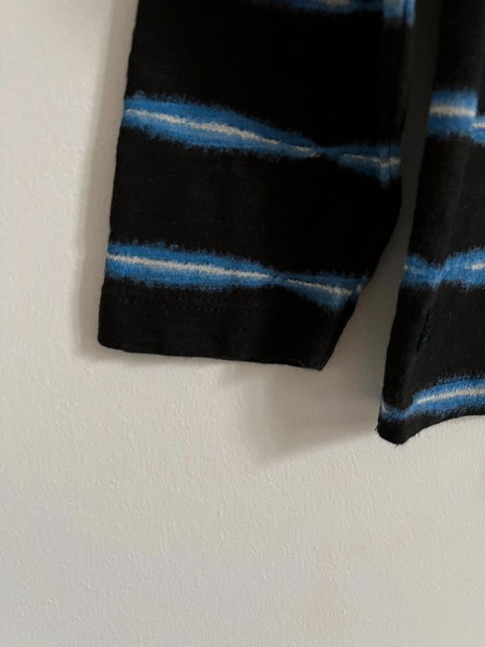 Teeshirt ML noir et rayures bleues, WIZZ - 4 Ans - photo numéro 6