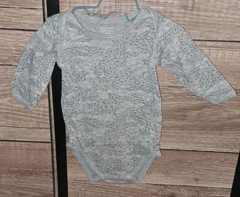 Body gris manches longues Bout'chou 6 mois