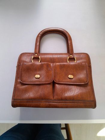 Superbe sac cuir italien vintage AILEE