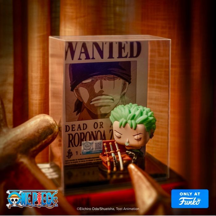 Funko pop one piece - roronoa zoro (wanted poster) - photo numéro 2