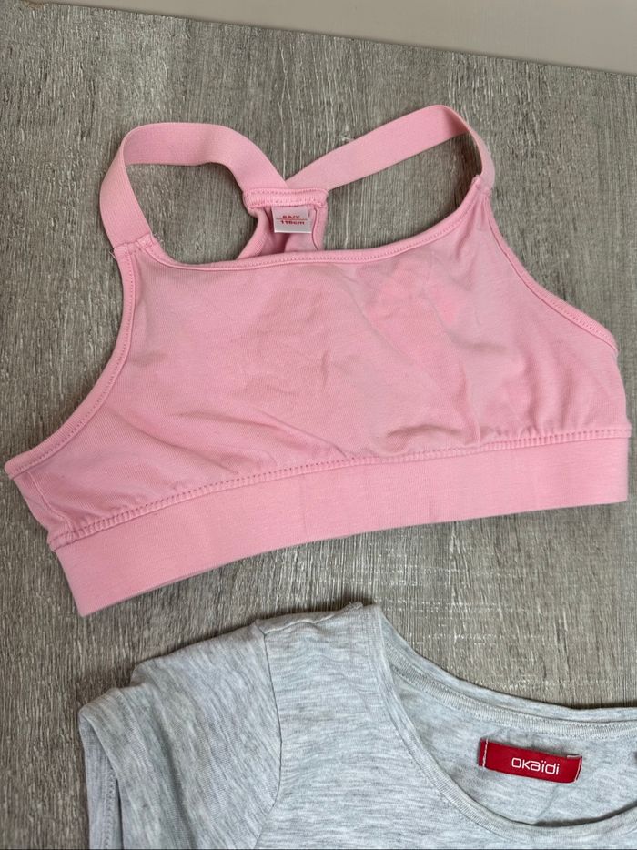 T-shirt sport effet 2 en 1 motif cœur - taille 6 ans - 116cm - photo numéro 6