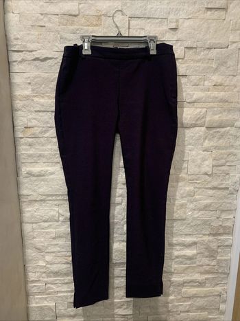 Pantalon infroissable violine Mango T36