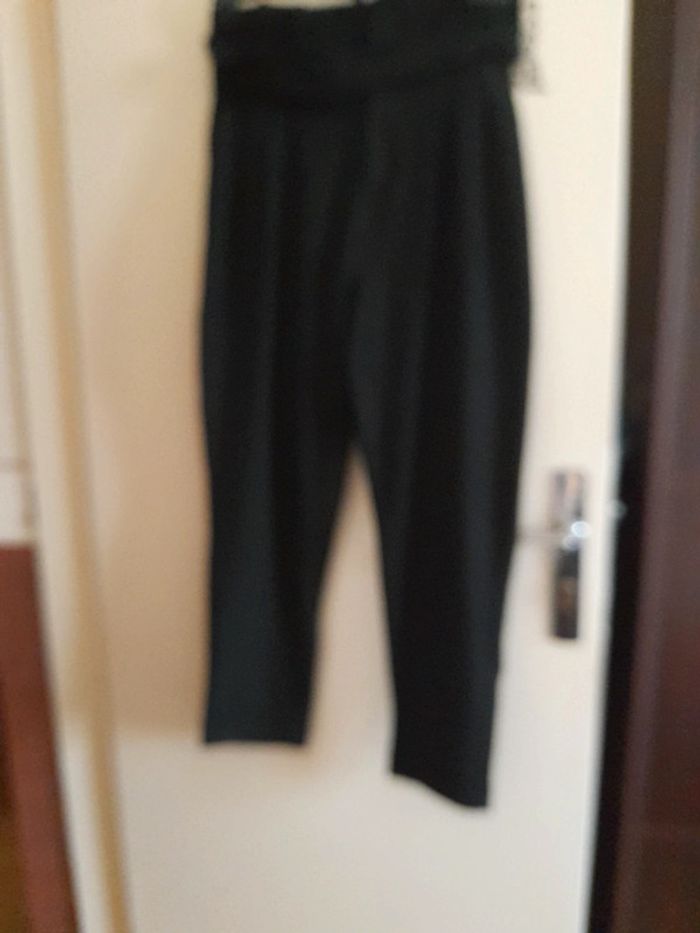 Pantalon à pinces noir