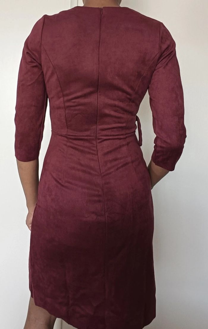 Robe en daim lie de vin T34-36 - photo numéro 3