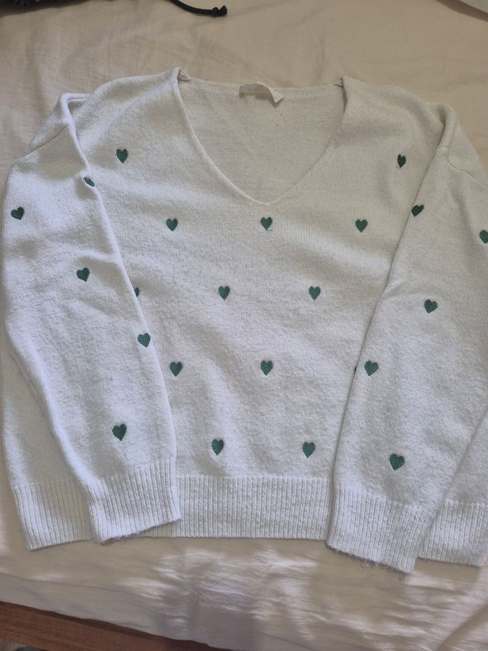 Pull motif cœur - photo numéro 2