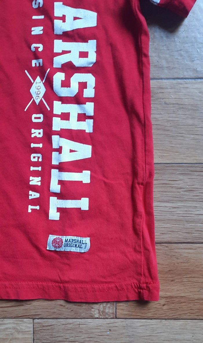 T shirt rouge imprimé blanc 10 ans - photo numéro 2