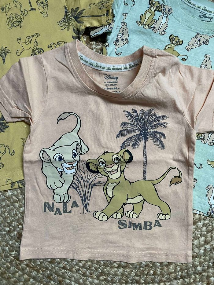 Lot de 3 t-shirts Mc roi lion simba 12/18 mois - photo numéro 3