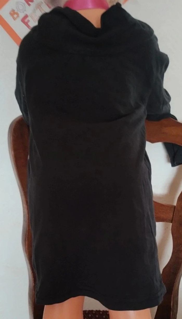 Tee shirt sous pull manches longues col roule couleur uni - photo numéro 4