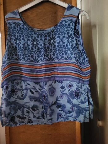 Blouse sans manches t 42 frais viscose