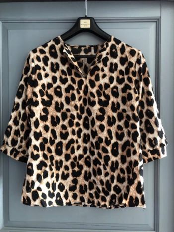 Blouse motifs léopard