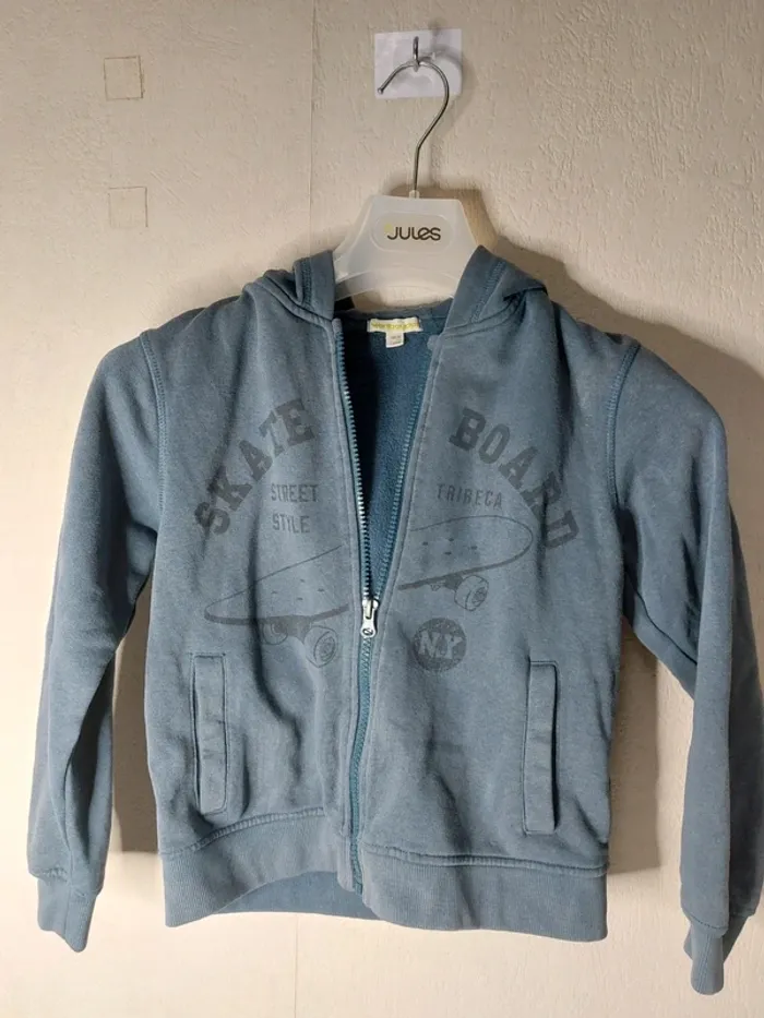 Veste a fermeture bleu " Vertbaudet"