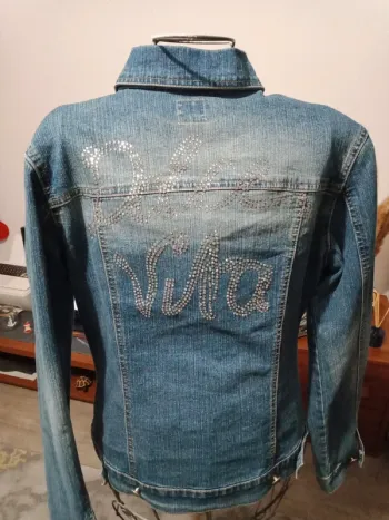 Veste en jeans bleu