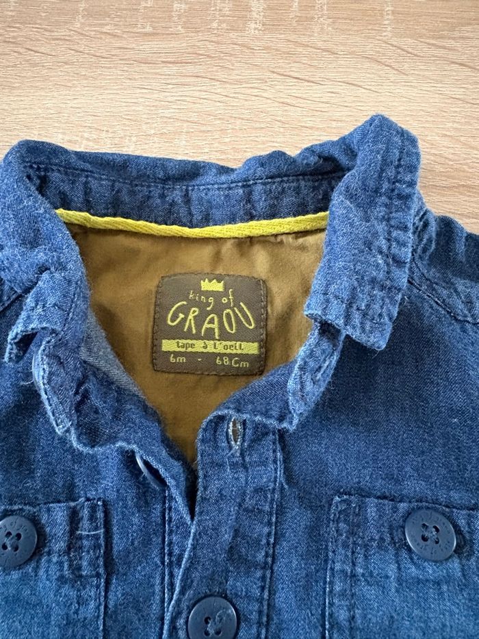 Chemisette couleur jean