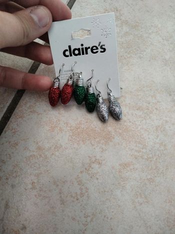 Boucles d'oreilles de Noël