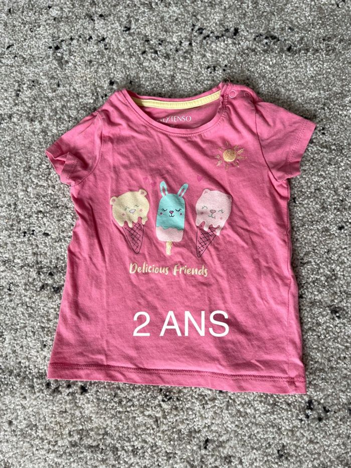 T-shirt fille 2 ans