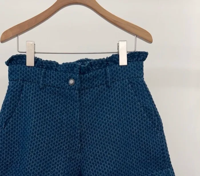 Short bleu marine été cotton - photo numéro 2