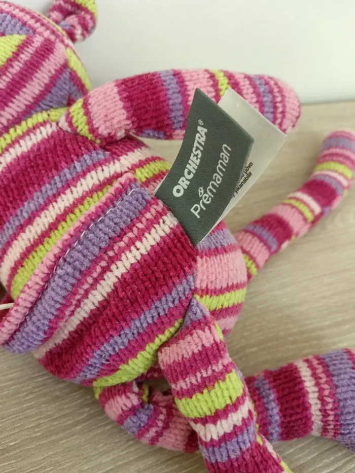 Doudou peluche multicolore Orchestra - photo numéro 7