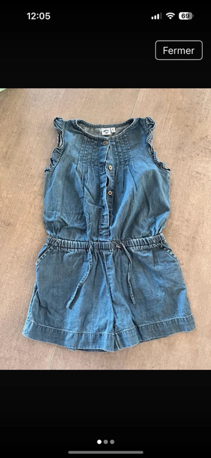 Combi short en jean