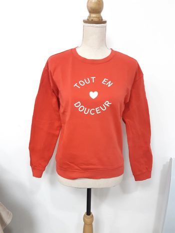 Sweat rouge Kiabi T36