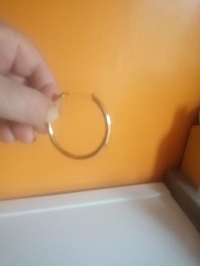 🌸Créoles dorées 50mm "Lou Yetu" 🌸 - photo numéro 4