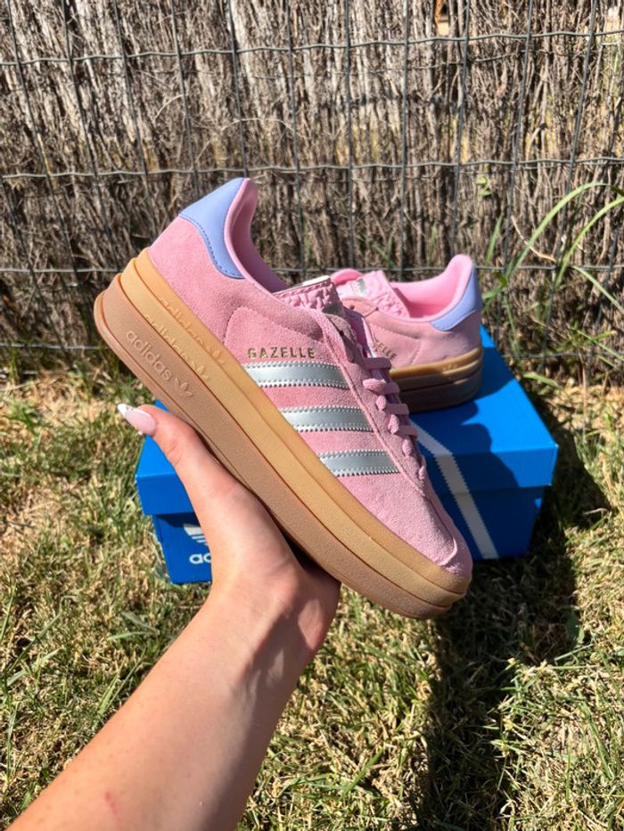 Baskets Basses Femme Adidas Gazelle Bold Rose -Taille 38