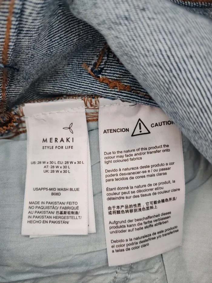 Jean skinny Meraki Mid Wash Blue – W28 L30 – Neuf avec étiquette - photo numéro 6