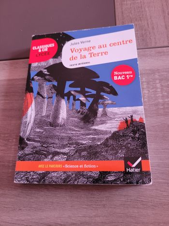 Livre Voyage au centre de la Terre Jules Verne