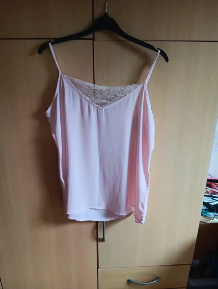 Top fluide rose pastel
