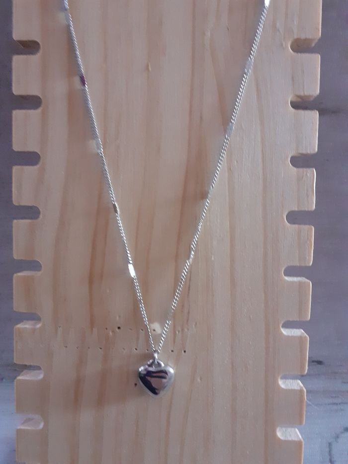 Collier argenté lune